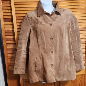 Women's Tan Suede Jacket